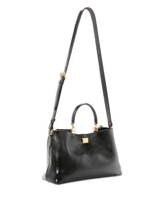 Leather Top Handle Bag