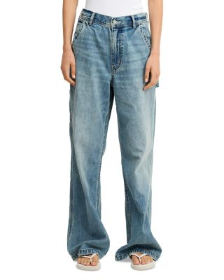 Teri High Rise Wide Leg Carpenter Jeans in Holton Indigo