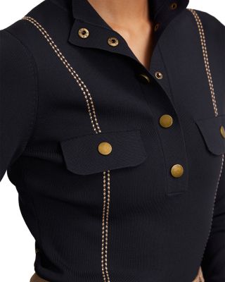 Eva Contrast Stitch Knit Top