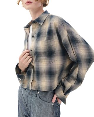 Marin Cropped Plaid Shirt