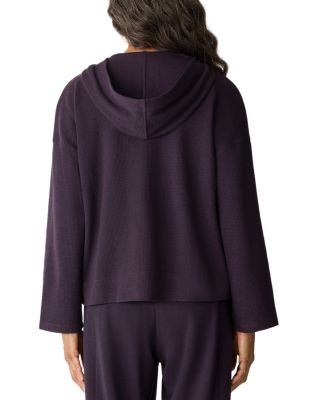 Waffle Double Knit Hooded Top