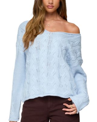 Inga Oversized Cable Knit Sweater