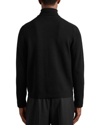 Roberto Long Sleeve Zip Through Ribbed Four Pocket Shirt