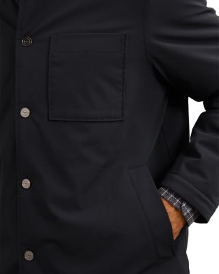 Parker Long Sleeve Nylon Patch Pocket Overshirt