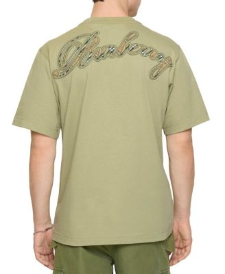 Check Cursive Logo Cotton T-shirt
