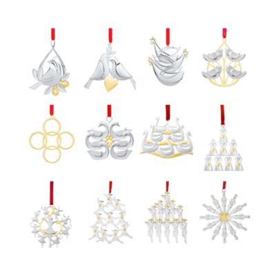 12 Days of Christmas Ornaments - Complete Set