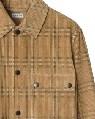 Check Corduroy Overshirt