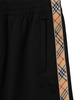  Check Trim Cotton Blend Shorts