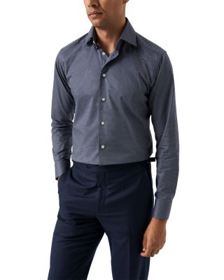 Slim Fit Button Front Twill Shirt