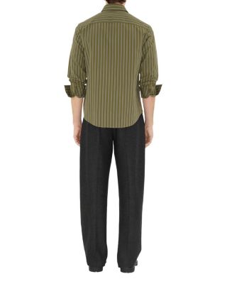  Regular Fit Striped Cotton Shirt