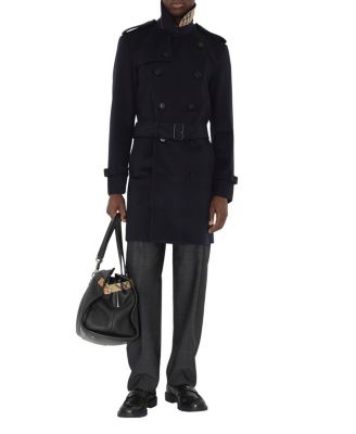 Mid-length Cashmere Trench Coat