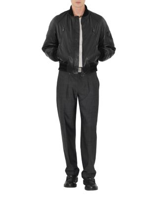 Leather Bomber Jacket