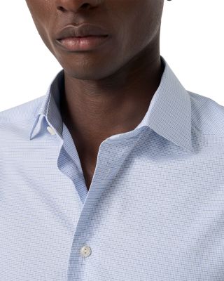 Slim Fit Button Front Twill Shirt