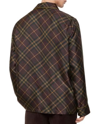 Check Silk Pyjama Shirt