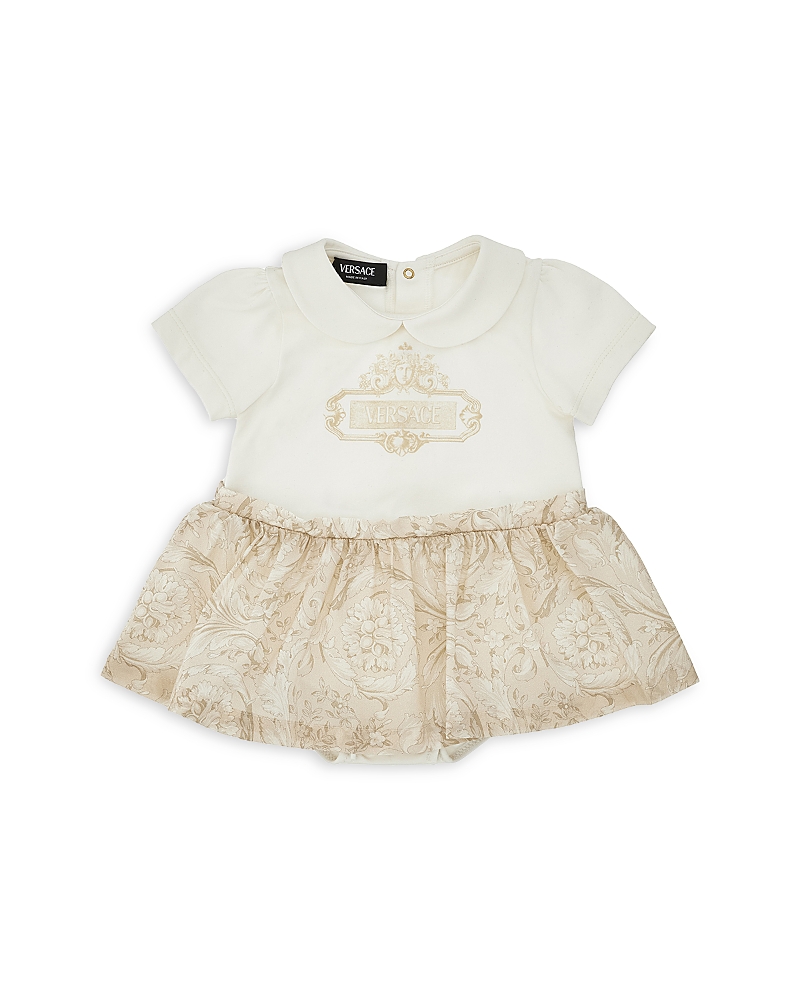 Versace Unisex Jersey Logo Romper - Baby In Neutral