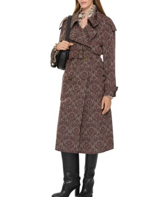 Long Baroque Viscose Blend Fitzrovia Trench Coat