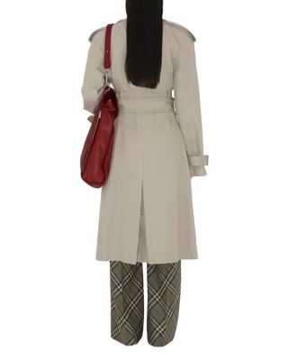 Long Cotton Trench Coat