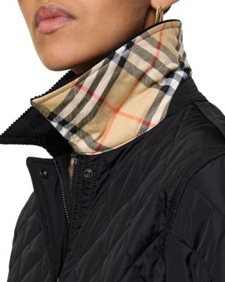 Cropped Quilted Nylon Jacket