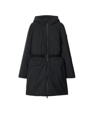  Mid-length Hooded Nylon Coat