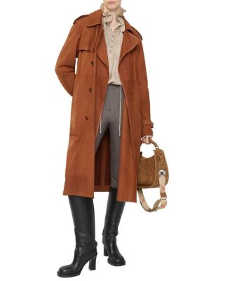 Long Nubuck Castleford Trench Coat