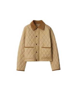 Cropped Quilted Nylon Jacket