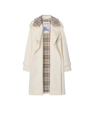 Mid-length Check Collar Castleford Trench Coat