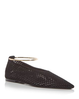 Women's Ballerina Ring Perforated Flats
