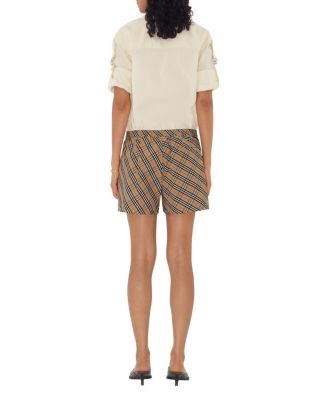 Check Cotton Pyjama Shorts