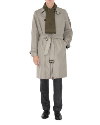  Wide Check Wool Silk Scarf