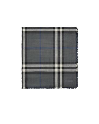  Reversible Check Wool Silk Scarf