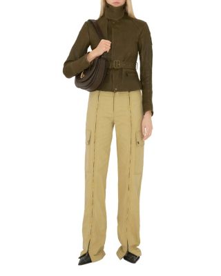 Cotton Linen Zip Trousers