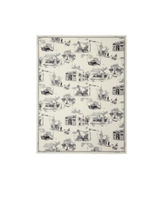  London Landmarks Wool Silk Scarf