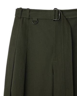 Gabardine Belted Trousers