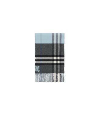  Contrast Check Cashmere Scarf