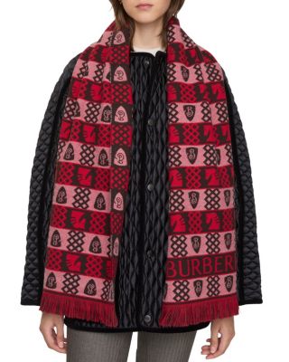  Chess Fair Isle Wool Scarf