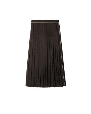 Sunflower Pleated Silk Skirt