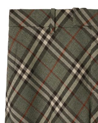 Check Wool Tailored Trousers