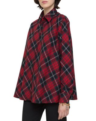 Relaxed Fit Check Cotton Flannel Shirt