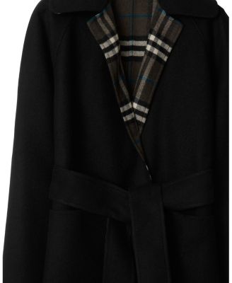 Burberry Reversible Wool Wrap Coat | Bloomingdale's Women