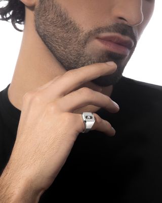 Diamond Move Joaillerie Pav&eacute; Signet Ring in 18K Gold, 0.27 tcw