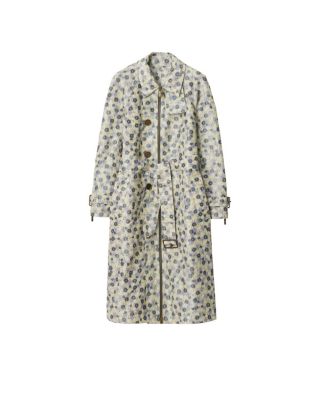 Long Daisy Lightweight Zip Car Coat
