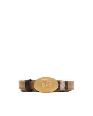  Thin Reversible Check Knight Stamp Belt