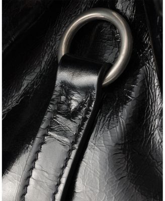 Soft Sound Large Leather Shoulder Bag with Charms