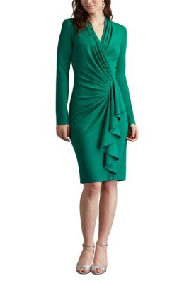 Markum Long-Sleeve Flounce Dress