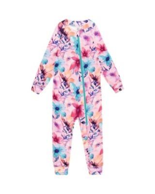  One-Piece Flower Thermal Underwear - Big Kid