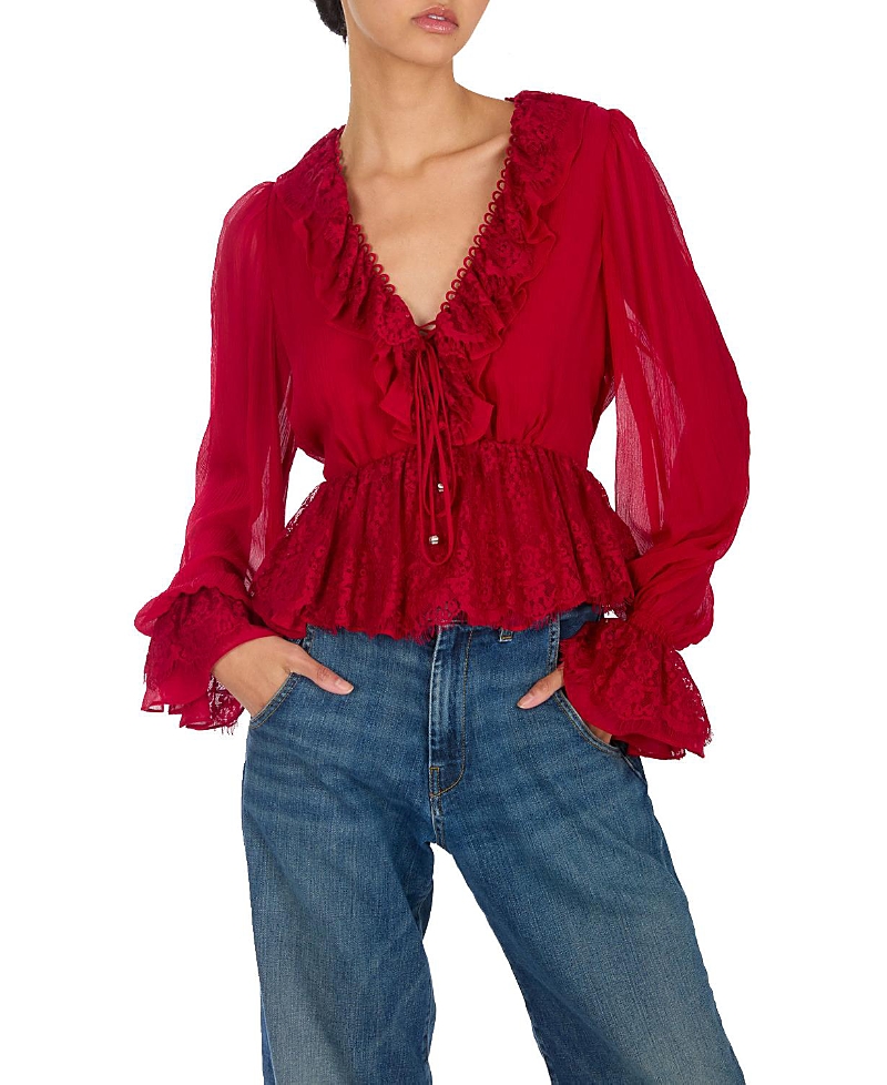 Secret Mission Milana Top In Red