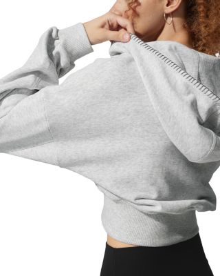  SILKERRY Cropped Fit Seamflow Drift Full-Zip Front Closure Sweatshirt