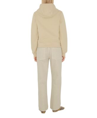  Check Label Cotton Zip Hoodie