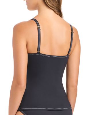 V Neck Tankini Top & Hipster Bottom