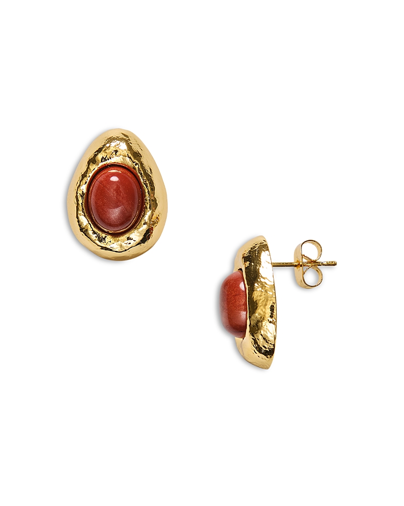 Anni Lu Cherry On Top Red Jasper Stud Earrings
